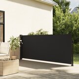 vidaXL Zložljiva stranska tenda črna 100x500 cm | Shoptok.si