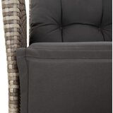  7-dijelni vrtni blagovaonski set sivi od poliratana Siva 160 x 80 x 74 cm | shoptok.hr