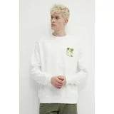Alpina Bombažen pulover moška, bela barva
