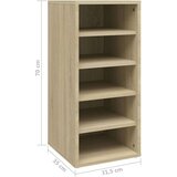 vidaXL ormarići za cipele 2 kom boja hrasta 31,5 x 35 x 70 cm iverica | shoptok.hr