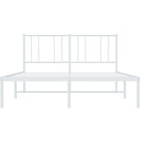 vidaXL Metalni okvir za krevet s uzglavljem bijeli 120x200 cm | shoptok.hr