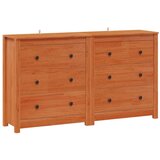  Kreveta 2 kom. Vosak Smeđa 140 x 35 x 80 cm Masivna borovina - Vosak smeđa | shoptok.hr