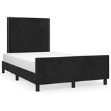 Furnova Posteljni okvir brez vzmetnico črn 120x190 cm žamet, (21940527) | Shoptok.si