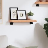  Zidna polica svjetlosmeđa 40 x 10 x 4 cm od obrađene hrastovine | shoptok.hr