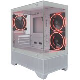 White Shark Torpedo White Kućište + 3 x Warp ventilatora