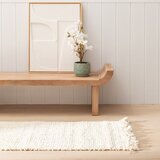 Ixia Kremno bel tekač iz jute 70x170 cm Altea – | Shoptok.si