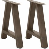  Noge za klub stolić A-oblika 2 kom 50 x (42-43) cm čelik | shoptok.hr