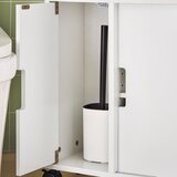 SoBuy kopalniška ozka omarica za shranjevanje na kolesih v beli barvi v skandinavskem slogu, (20814818) | Shoptok.si