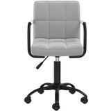  Okretna Radna stolica - Uredska stolica svjetlosiva baršunasta | shoptok.hr