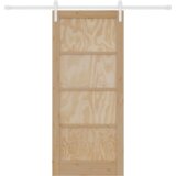vidaXL Klizna Vrata s Setom Opreme 86x198.5 cm Čvrsta Borovina | shoptok.hr