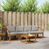  Set vanjskih sofa 5 kom. Prirodna i svijetlo siva | shoptok.hr