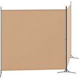 Pregrada sa 2 panela Bež 348 x 180 cm Tkanina - Bež 348 x 180 cm | shoptok.hr