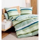 Janine POSTELJNINA 135/200 cm mako saten zelena | Shoptok.si
