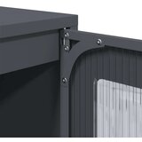vidaXL Highboard Antracit 68x39x123 cm Jeklo | Shoptok.si
