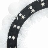 vidaXL Vijenci s božićnim kuglicama 2 pcs Bijelo 33 x 33 x 7 cm | shoptok.hr