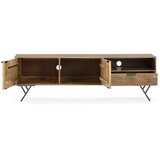 MOME TV komoda od masivnog manga u prirodnoj boji 175x55x40 cm Priya – | shoptok.hr