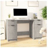  Pisalna miza s stranskimi omaricami beton siva inženirski les | Shoptok.si