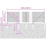 vidaXL varjena žična ograja z 13 koničastimi piloti Siva 0,8x25 m Jeklo | Shoptok.si