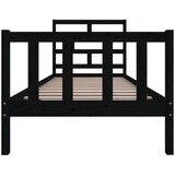  Za krevet od masivne borovine crni 100 x 200 cm | shoptok.hr
