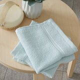 Catherine Lansfield Svetlo modre frotirne bombažne brisače v kompletu 2 ks 30x30 cm Zero Twist – | Shoptok.si