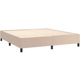  Box spring postelja z vzmetnico kapučino 180x200cm umetno usnje | Shoptok.si