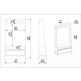 Hanah home devin black (cipelarnik sa čivilukom) | ePonuda.com