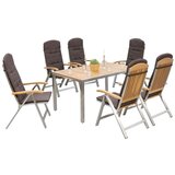 Gardenson Vrtna Garnitura Keros, 7-Delno, Jeklo, Masiven Les | Shoptok.si