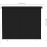  Vanjska roleta za zamračivanje 180 x 140 cm crna | shoptok.hr