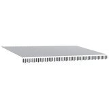 Tenda na uvlačenje antracit-bijela 5x3 m od tkanine i aluminija | shoptok.hr