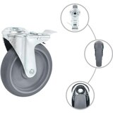 vidaXL Gibljiva kolesa z luknjami za sornik 24 kosov 125 mm, (22048720) | Shoptok.si