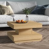 Furnova Klubska mizica svetlo rjava 60x60x35 cm MDF, (21915214) Cene
