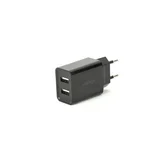 Napajalni adapter 2x USB, 2.1 A, črn, (20443491)