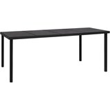 vidaXL Vrtna miza 190x90x74 cm črno jeklo Cene