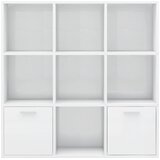 Ormarić za knjige sjajni bijeli 98x30x98 cm konstruirano drvo | Shoptok.si