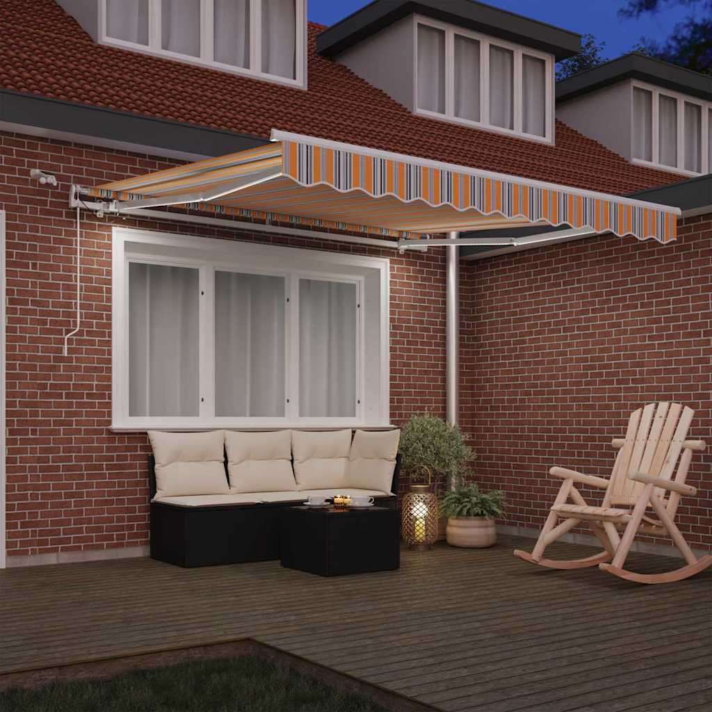  Skrovita tenda Šareni 350 x 250 cm Poliester i metal | shoptok.hr