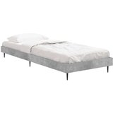  Kreveta boja betona 75x190 cm od konstruiranog drva | shoptok.hr