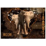  Samoljepljiva foto tapeta - Brown Elephants 98x70 | shoptok.hr