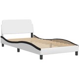  Okvir kreveta LED bijelo-crni 100 x 200 cm od umjetne kože | shoptok.hr