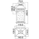 Elstead Lighting Elstead Livingston 1 majhna stenska svetilka - imperialni bronasti zaključek, E27, (22099968) | Shoptok.si