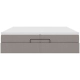  Otomanski okvir kreveta s madracima smeđesivi 200x200cm tkanine | shoptok.hr