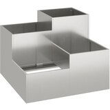 vidaXL Vrtni lončnik 80x80x60 cm iz nerjavečega jekla, (22008648) | Shoptok.si