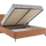Boxxx OBLAZINJENA POSTELJA 160 cm x 200 cm , tekstil opečnato rjava | Shoptok.si