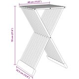  Sklopivi stolac 40 x 32,5 x 70 cm od masivne tikovine | shoptok.hr