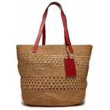 Manebi Ročna torba Basket Bag Weaving V 8.3 CK Rjava
