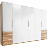 MID.YOU omara s klasičnimi vrati, bela, hrastova deska | Shoptok.si