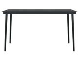  7-dijelni vrtni blagovaonski set s jastucima crni | shoptok.hr