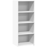 Furnova Visoka omara bela 50x41x124 cm inženirski les, (21955125) | Shoptok.si