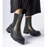 Gemre Green-black slip-on ankle boots Faisal | Shoptok.si