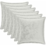  Presvlaka za jastuk 6 kom. HOUTEN Svjetlosiva 30 x 30 cm Flanel | shoptok.hr