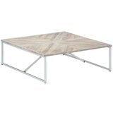 vidaXL Klubska mizica 110x110x36 cm trden mangov les | Shoptok.si